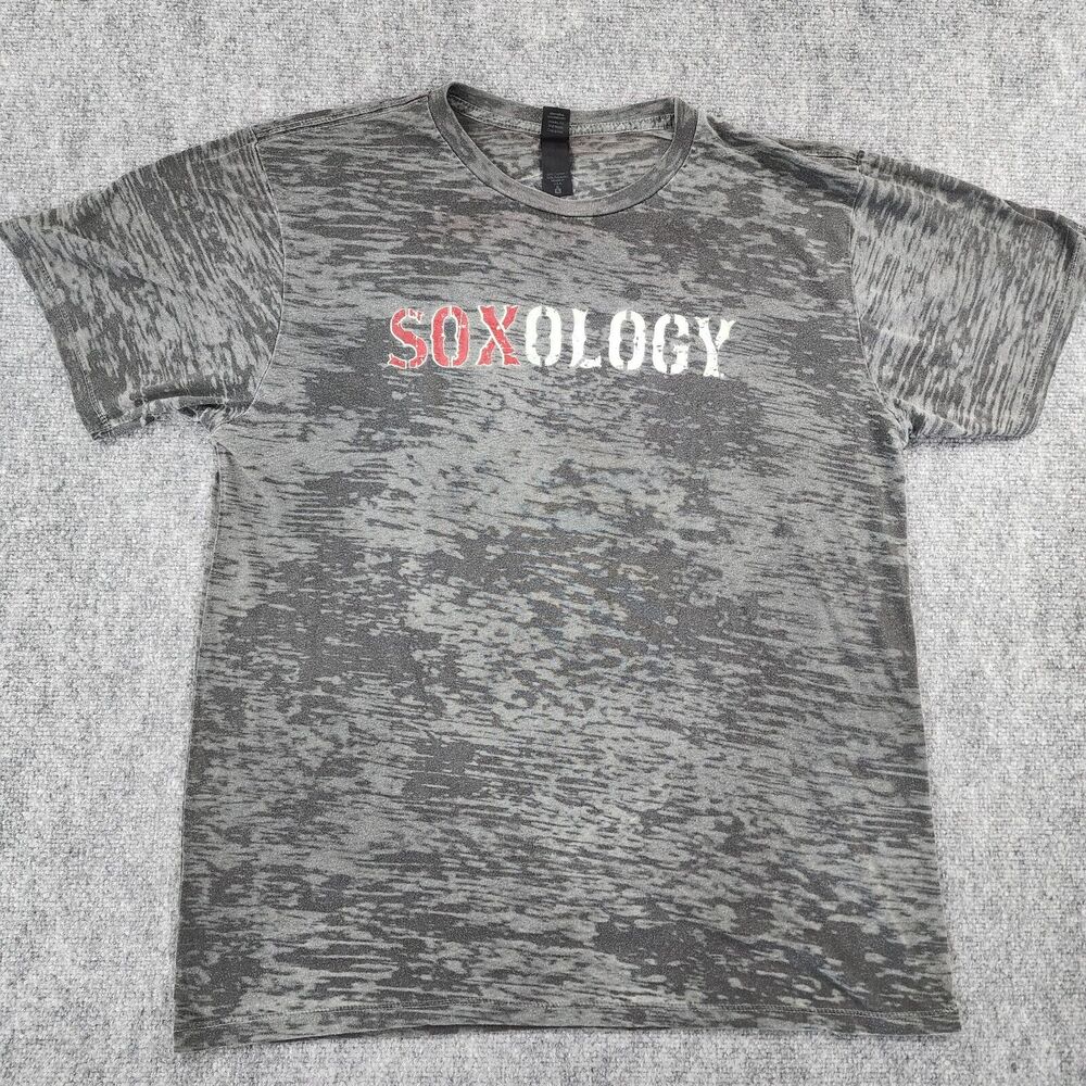 Boston Red Sox Shirt Adult XL Gray Soxology Alternative Vintage Soft Made In USA